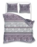 Pościel satynowa 220x200 Pure Sateen 004 fioletowa kwiaty Faro Pościel satynowa 220x200 Pure Sateen 004 fioletowa kwiaty Faro