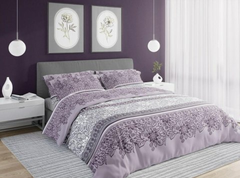 Pościel satynowa 220x200 Pure Sateen 004 fioletowa kwiaty Faro Pościel satynowa 220x200 Pure Sateen 004 fioletowa kwiaty Faro