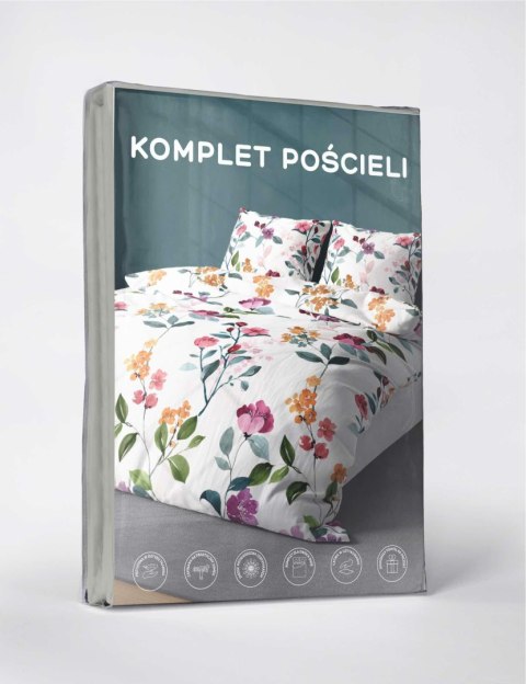 Pościel z mikrofibry 160x200 Botaniczny kolorowy wzór 5033 A 65 Light Pościel z mikrofibry 160x200 Botaniczny kolorowy wzór 5033 A 65 Light