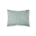 Poszewka adamaszkowa 70x80 miętowa jednobarwna paski 1 cm Pure Poszewka adamaszkowa 70x80 miętowa jednobarwna paski 1 cm Pure
