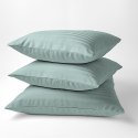 Poszewka adamaszkowa 70x80 miętowa jednobarwna paski 1 cm Pure Poszewka adamaszkowa 70x80 miętowa jednobarwna paski 1 cm Pure
