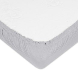 Prześcieradło muślinowe z gumką 60x120 szare jasne 42 Muslin