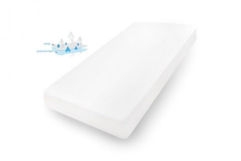 Prześcieradło nieprzemakalne 70x140 01 białe jersey z gumką do łóżeczka dziecięce podkład Prześcieradło nieprzemakalne 70x140 01 białe jersey z gumką do łóżeczka dziecięce podkład