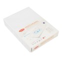Prześcieradło nieprzemakalne 70x140 01 białe jersey z gumką do łóżeczka dziecięce podkład Prześcieradło nieprzemakalne 70x140 01 białe jersey z gumką do łóżeczka dziecięce podkład