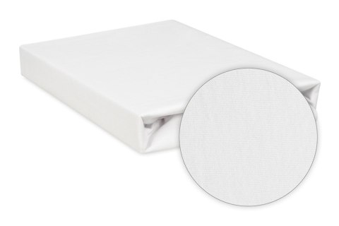 Prześcieradło nieprzemakalne 70x140 01 białe jersey z gumką do łóżeczka dziecięce podkład Prześcieradło nieprzemakalne 70x140 01 białe jersey z gumką do łóżeczka dziecięce podkład