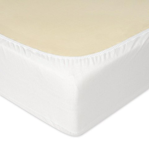 Prześcieradło nieprzemakalne 70x140 01 białe jersey z gumką do łóżeczka dziecięce podkład Prześcieradło nieprzemakalne 70x140 01 białe jersey z gumką do łóżeczka dziecięce podkład