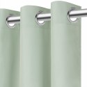 Zasłona gotowa 140x250 szałwiowa na przelotkach Viva do salonu Zasłona gotowa 140x250 szałwiowa na przelotkach Viva do salonu