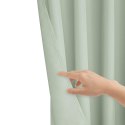 Zasłona gotowa 140x250 szałwiowa na przelotkach Viva do salonu Zasłona gotowa 140x250 szałwiowa na przelotkach Viva do salonu