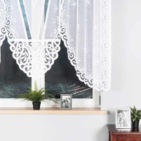 Firana 250x140 Rozalia biała żakardowa gotowa 019370/FBL/001/250140/1 Firana 250x140 Rozalia biała żakardowa gotowa 019370/FBL/001/250140/1