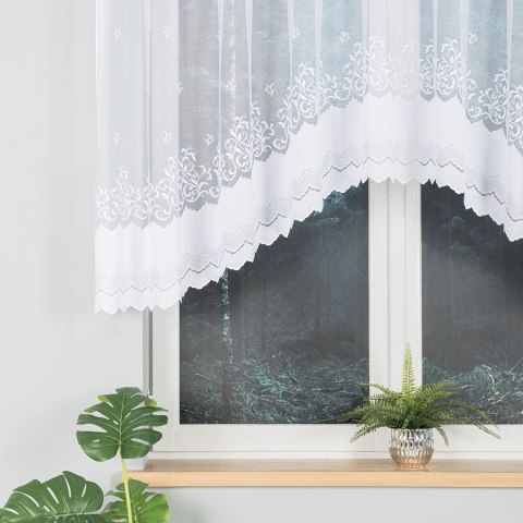 Firanka żakardowa gotowa 300x120 Genowefa biała 023419/FBL/001/300120/1 Firanka żakardowa gotowa 300x120 Genowefa biała 023419/FBL/001/300120/1