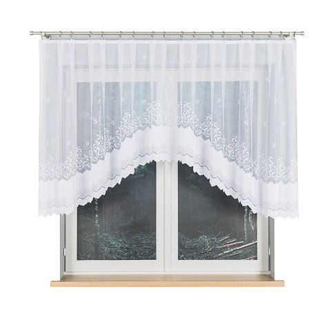 Firanka żakardowa gotowa 300x120 Genowefa biała 023419/FBL/001/300120/1 Firanka żakardowa gotowa 300x120 Genowefa biała 023419/FBL/001/300120/1