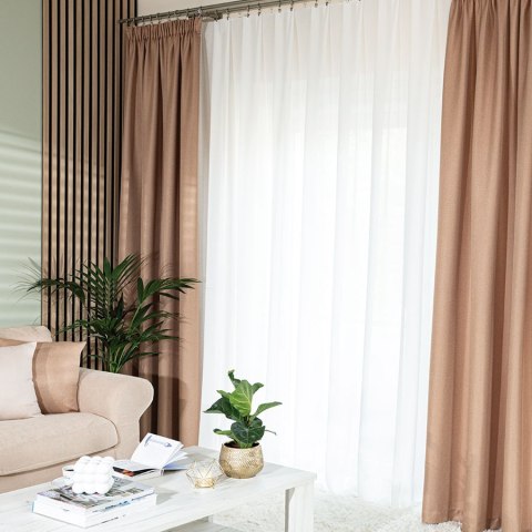 JODEŁKA Zasłona gotowa na taśmie, szerokość 140cm x wysokość 250cm, kolor 328 ciemny beżowy 724330/ZGT/328/140250/1 JODEŁKA Zasłona gotowa na taśmie, szerokość 140cm x wysokość 250cm, kolor 328 ciemny beżowy 724330/ZGT/328/140250/1