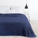 Koc narzuta na fotel typu flano 70x160 granatowy z mikrofibry miękki Lori D91 Koc narzuta na fotel typu flano 70x160 granatowy z mikrofibry miękki Lori D91