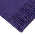 Koc wełniany merynos Buckle 140x200 fioletowy z frędzlami Koc wełniany merynos Buckle 140x200 fioletowy z frędzlami