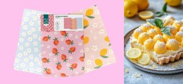 Komplet ścierek kuchennych 3 szt.40x60 Kuke cytryny truskawki kolorowy 025 bawełniane Faro