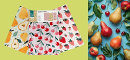 Komplet ścierek kuchennych 3 szt.40x60 Kuke owoce kolorowy 023 bawełniane Faro