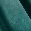 Komplet zasłon 2szt 140x250 Darla turkusowy ciemny welurowy na przelotkach