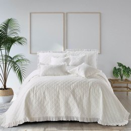Narzuta z falbanką 160x220 Ruffy falbanka romby glamour dekoracyjna