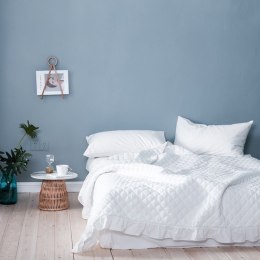 Narzuta z falbanką 160x220 Ruffy falbanka romby glamour dekoracyjna