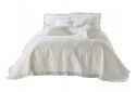 Narzuta z falbanką 160x220 Ruffy falbanka romby glamour dekoracyjna Narzuta z falbanką 160x220 Ruffy falbanka romby glamour dekoracyjna