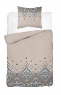 Pościel bawełniana 140x200 Beżowa z ornamentem - orientalny wzór paisley, 100% bawełna - 5338 A - Soft Meadow Pościel bawełniana 140x200 Beżowa z ornamentem - orientalny wzór paisley, 100% bawełna - 5338 A - Soft Meadow