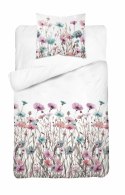 Pościel bawełniana 140x200Biała w pastelowe łąkowe kwiaty - romantyczna pościel boho, 100% bawełna - 5341 B - Soft Meadow Pościel bawełniana 140x200Biała w pastelowe łąkowe kwiaty - romantyczna pościel boho, 100% bawełna - 5341 B - Soft Meadow