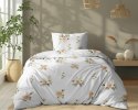 Pościel bawełniana 140x200 Biała w beżowe róże - elegancki wzór vintage, 100% bawełna - 5342 A - Soft Meadow Pościel bawełniana 140x200 Biała w beżowe róże - elegancki wzór vintage, 100% bawełna - 5342 A - Soft Meadow