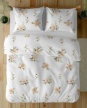 Pościel bawełniana 160x200 Biała w beżowe róże - elegancki wzór vintage, 100% bawełna - 5342 A - Soft Meadow Pościel bawełniana 160x200 Biała w beżowe róże - elegancki wzór vintage, 100% bawełna - 5342 A - Soft Meadow