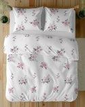 Pościel bawełniana 160x200 Biała w pudrowe róże - romantyczny motyw, 100% bawełna - 5342 B - Soft Meadow