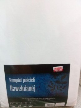 Pościel bawełniana 160x200 Jednobarwna Biała Nowość