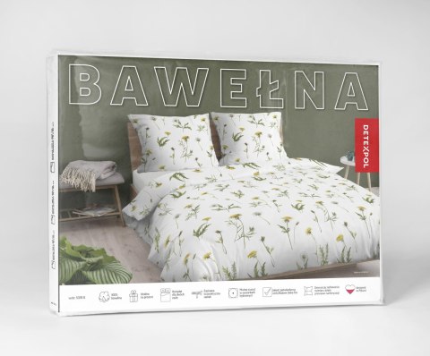 Pościel bawełniana 220x200 Biała w dmuchawce - delikatny łąkowy wzór, 100% bawełna - 5339 B - Soft Meadow Pościel bawełniana 220x200 Biała w dmuchawce - delikatny łąkowy wzór, 100% bawełna - 5339 B - Soft Meadow