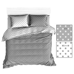 Poszewka bawełniana 40x40 R139 szara biała groszki 355N 341N