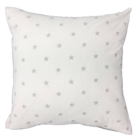 Poszewka bawełniana 50x60 R009 szara biała gwiazdki grochy 126N 45N Poszewka bawełniana 50x60 R009 szara biała gwiazdki grochy 126N 45N