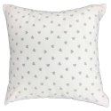 Poszewka bawełniana 50x60 R112 biała szara serca serduszka 275D 274D Poszewka bawełniana 50x60 R112 biała szara serca serduszka 275D 274D