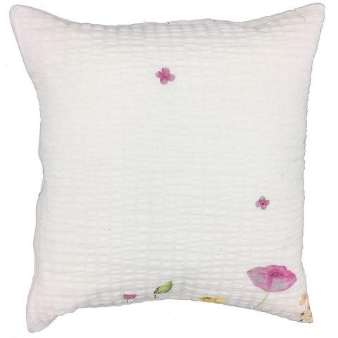 Poszewka z kory 40x40 143/1 Łączka biała Poszewka z kory 40x40 143/1 Łączka biała