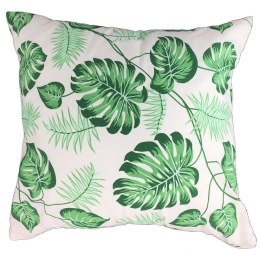 Poszewka z kory 40x40 178a liście zielone Monstera gałązki palmy