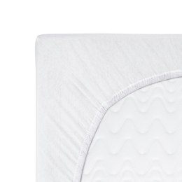 Prześcieradło jersey z gumką 160x200 białe 001 Constance KARO