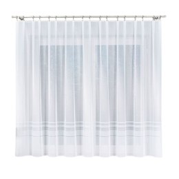 ZOJA Firanka żakardowa gotowa, szerokość 300 x wysokość 160cm, kolor 001 biały 000303/FBP/001/300160/1