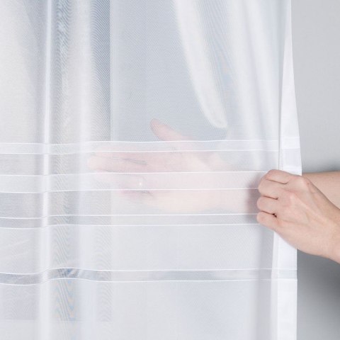 ZOJA Firanka żakardowa gotowa, szerokość 300 x wysokość 160cm, kolor 001 biały 000303/FBP/001/300160/1 ZOJA Firanka żakardowa gotowa, szerokość 300 x wysokość 160cm, kolor 001 biały 000303/FBP/001/300160/1