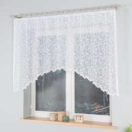 ZUZANNA Firanka żakardowa gotowa ze wzorem po całości, szerokość 250 x wysokość 120cm, kolor 001 biały 023058/FBL/001/250120/1