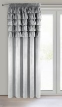 Zasłona gotowa Aura 140x270 srebrna welurowa na taśmie Eurofirany Zasłona gotowa Aura 140x270 srebrna welurowa na taśmie Eurofirany