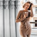 Zasłona gotowa Aura 140x270 srebrna welurowa na taśmie Eurofirany Zasłona gotowa Aura 140x270 srebrna welurowa na taśmie Eurofirany