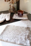 Zestaw kuchenny 4 cz. Etno 2x Ścierka 40x60 Podkładka 20x20 cm Rękawica 17,5x28,5 cm Zestaw kuchenny 4 cz. Etno 2x Ścierka 40x60 Podkładka 20x20 cm Rękawica 17,5x28,5 cm