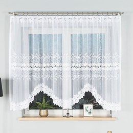 BASTIA Firanka żakardowa gotowa, szerokość 300 x wysokość 150cm, kolor 001 biały 648107/FBL/001/300150/1