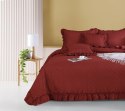 Narzuta z falbanką 240x220 Ruffy bordowa falbanka romby glamour dekoracyjna I2 Narzuta z falbanką 240x220 Ruffy bordowa falbanka romby glamour dekoracyjna I2