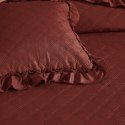 Narzuta z falbanką 240x220 Ruffy bordowa falbanka romby glamour dekoracyjna I2 Narzuta z falbanką 240x220 Ruffy bordowa falbanka romby glamour dekoracyjna I2
