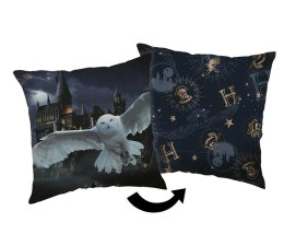 Poduszka dekoracyjna 40x40 Harry Potter Hogwarts grafitowa JF24