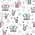 Pościel bawełniana 140x200 667K pandy biała kolorowa Kids 24 Pościel bawełniana 140x200 667K pandy biała kolorowa Kids 24