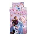 Pościel bawełniana 140x200 Frozen Kraina Lodu różowa poszewka 70x90 JF24 Pościel bawełniana 140x200 Frozen Kraina Lodu różowa poszewka 70x90 JF24