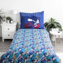 Pościel bawełniana 140x200 Sonic Let`s go niebieska poszewka 70x90 JF24 Pościel bawełniana 140x200 Sonic Let`s go niebieska poszewka 70x90 JF24
